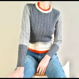 Brooks Brothers Striped Wool Crewneck